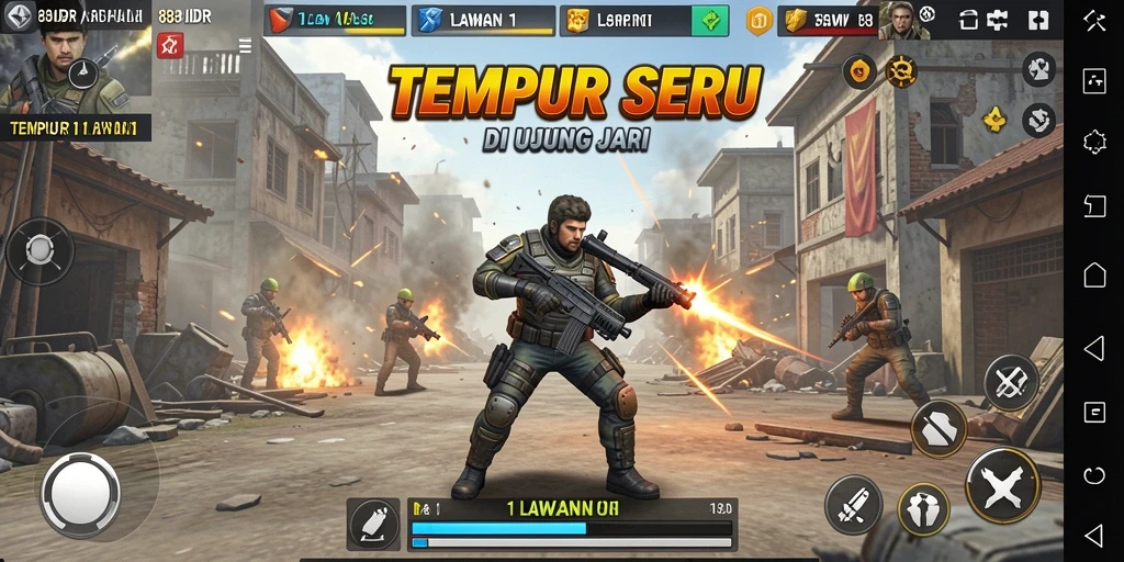Tampilan antarmuka <strong>88IDR</strong> menampilkan pertarungan seru 1 lawan 1.