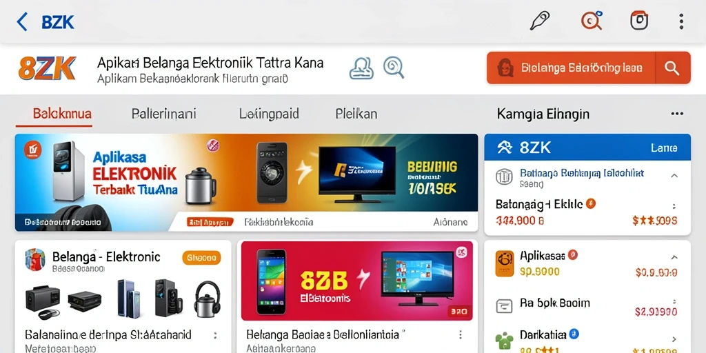 Antarmuka aplikasi 8ZK yang menarik dan fungsional.