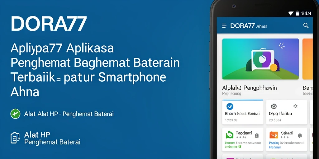 Tampilan antarmuka dan fitur utama DORA77 untuk penghemat baterai.