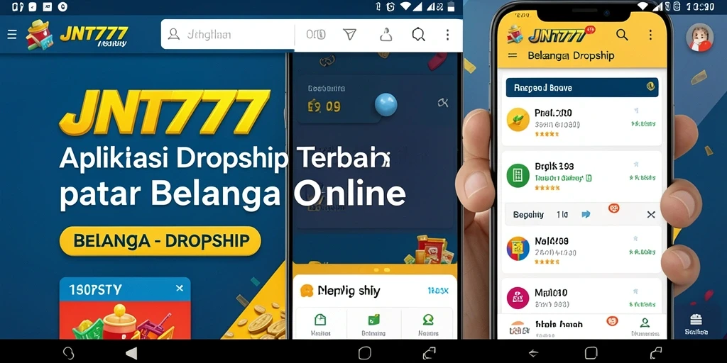 Antarmuka JNT777 yang sederhana dan fungsional untuk dropshipping.