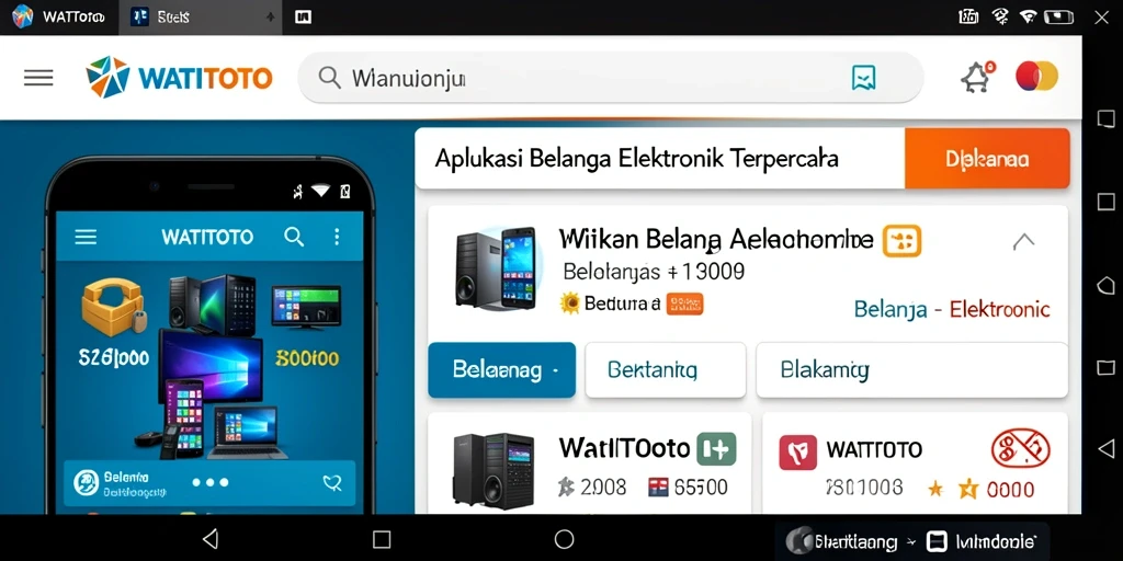 Tampilan antarmuka aplikasi WATITOTO yang modern dan fungsional.